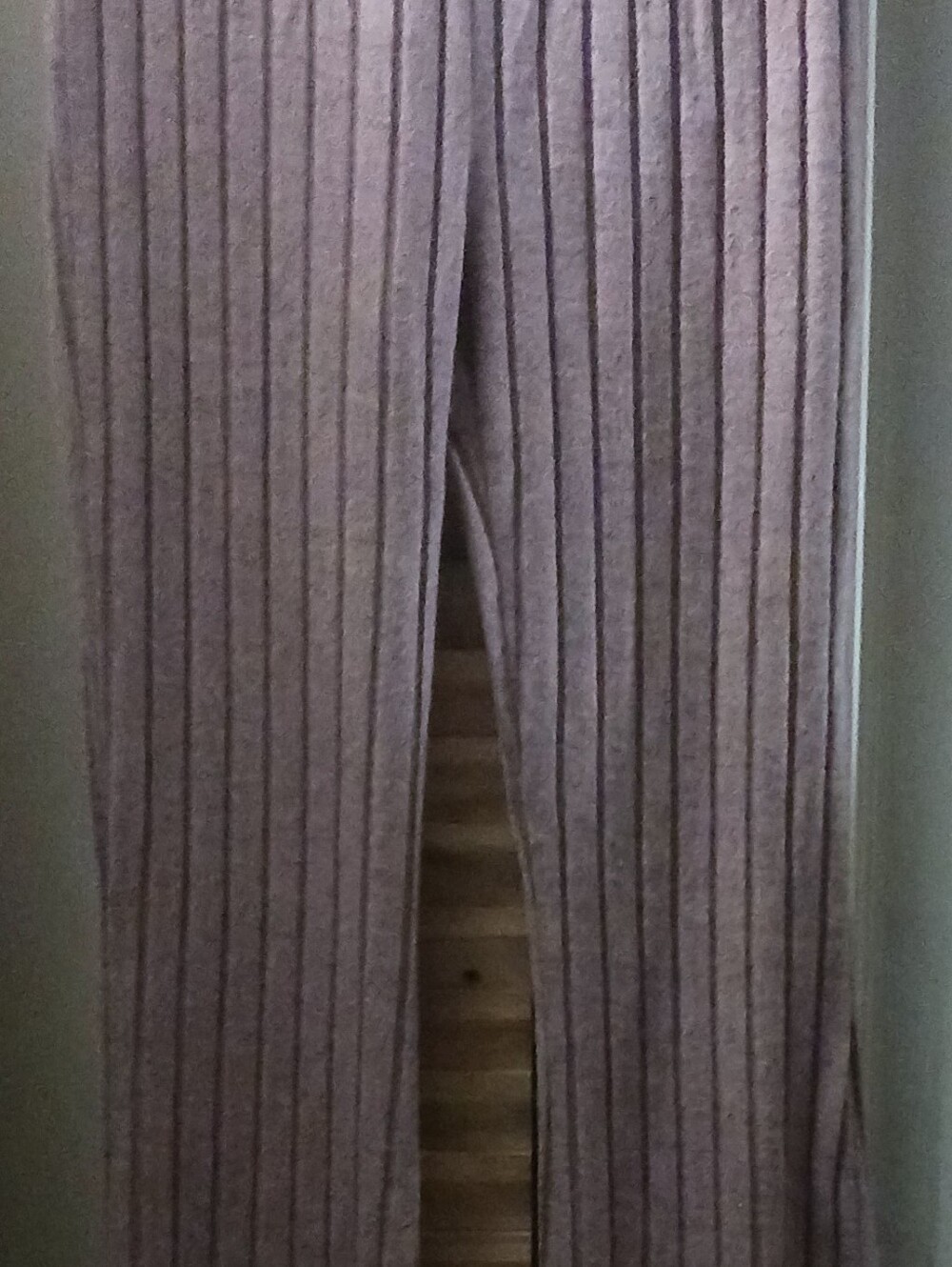 Ribbed Knit Men’s Pants — Mauve